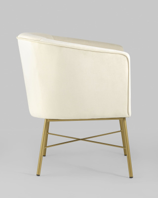 Кресло Шале велюр бежевый. Фото