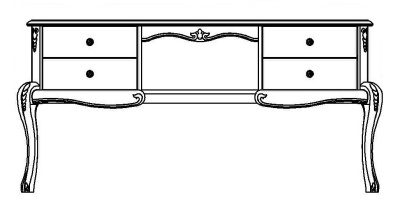 Стол туалетный Мокко ММ-316-06. Фото №2