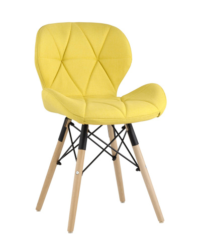 Стул Бон рогожка желтый. Фото №1