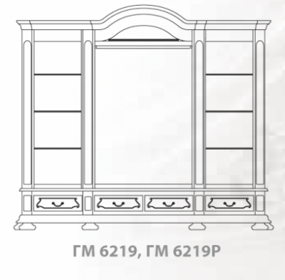 Шкаф для платья и белья Босфор-Люкс ГМ 6219Р фото Шкаф для платья и белья Босфор-Люкс ГМ 6219Р. Фото №2