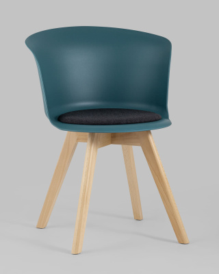 Стул Blossom с подушкой темно-бирюзовый фото Стул Blossom с подушкой темно-бирюзовый. Фото №3