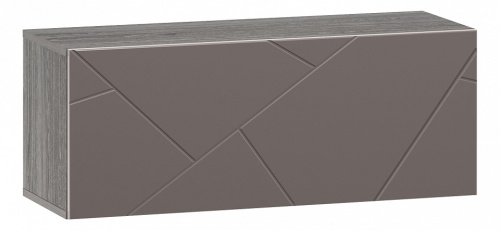 Шкаф навесной Summit НМ 014.21-01 (открывание вниз) , Софт Графит, Ясень Анкор темный. Фото №1