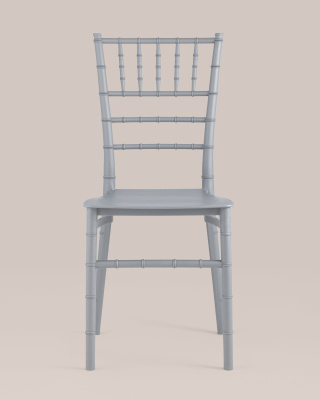 Стул Chiavari (Кьявари) пластик серебряный. Фото