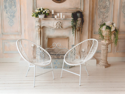 Комплект садовый  "Акапулько", цвет: белый фото Комплект садовый  "Акапулько", цвет: белый. Фото №5