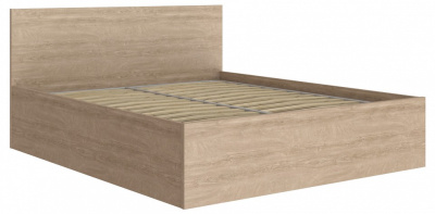 кровать 2000*1800 без накладки МДФ Анастасия АН-29К (с ламелью и п/м) дуб роше. Фото