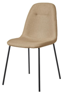 Стул C-1101 бежевый/матовый черный фото Стул C-1101 бежевый/матовый черный. Фото №2