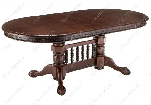 Стол деревянный Кантри орех с коричневой патиной. Фото №11