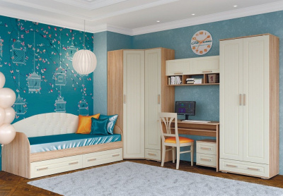 Шкаф платяной Маркиза,бежевый. Фото №4