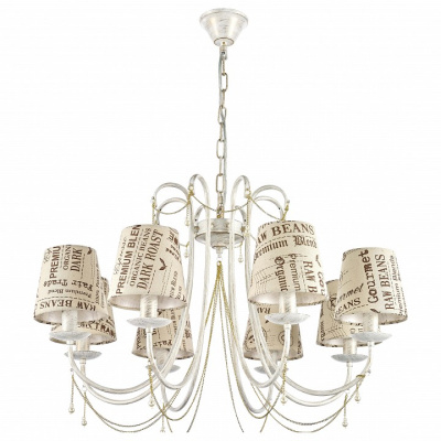 Подвесная люстра Arti Lampadari Tarsia Tarsia E 1.1.8 WG. Фото