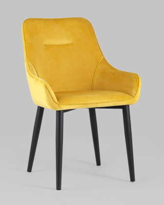 Стул Диана велюр оранжевый. Фото