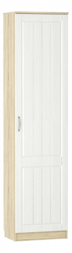 Шкаф для одежды  Оливия НМ 014.71, Правый, Белое дерево, Дуб Сонома. Фото №1