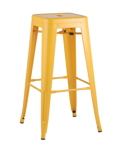 Стул барный TOLIX желтый глянцевый. Фото №1