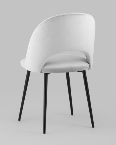 Стул Меган велюр светло-серый. Фото №7