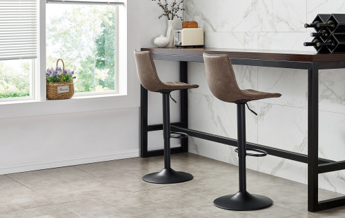 Стул барный CQ-8280E-P коричневый 2075. Фото №3