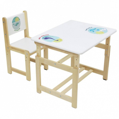 Набор учебный Polini kids Eco 400 SM, белый фото Набор учебный Polini kids Eco 400 SM, белый. Фото №4