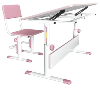 Стол учебный Polini Kids City D2, белый. Фото