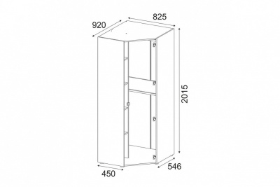 Шкаф платяной Модерн STL.322.03 W,белый фото Шкаф платяной Модерн STL.322.03 W,белый. Фото №4