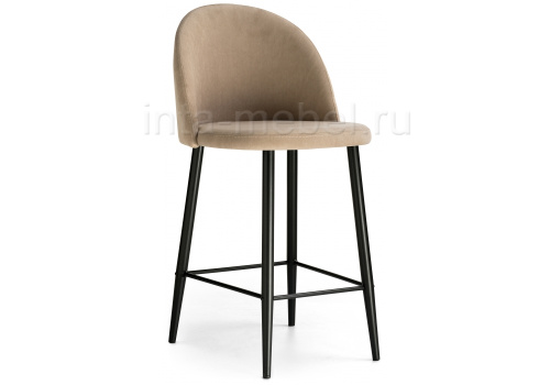 Барный стул Амизуре бежевый / черный матовый. Фото №1