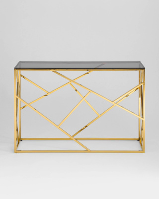 Консоль АРТ ДЕКО 115*30 золото стекло smoke фото Консоль АРТ ДЕКО 115*30 золото стекло smoke. Фото №4