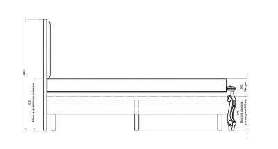 Кровать Луиза ММ-227-02/18Б-1 фото Кровать Луиза ММ-227-02/18Б-1. Фото №4