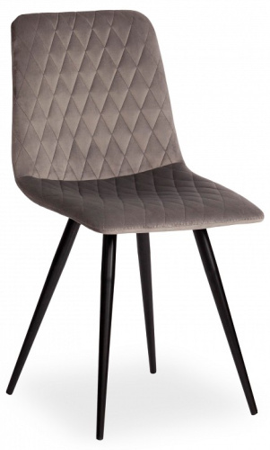 Стул CHILLY X (mod. 7096) ткань/металл, 45x53х88 см, высота до сиденья 50 см, серый barkhat 26/черный (поставляется по 4 шт). Фото №1